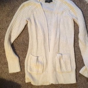 White knit sweater